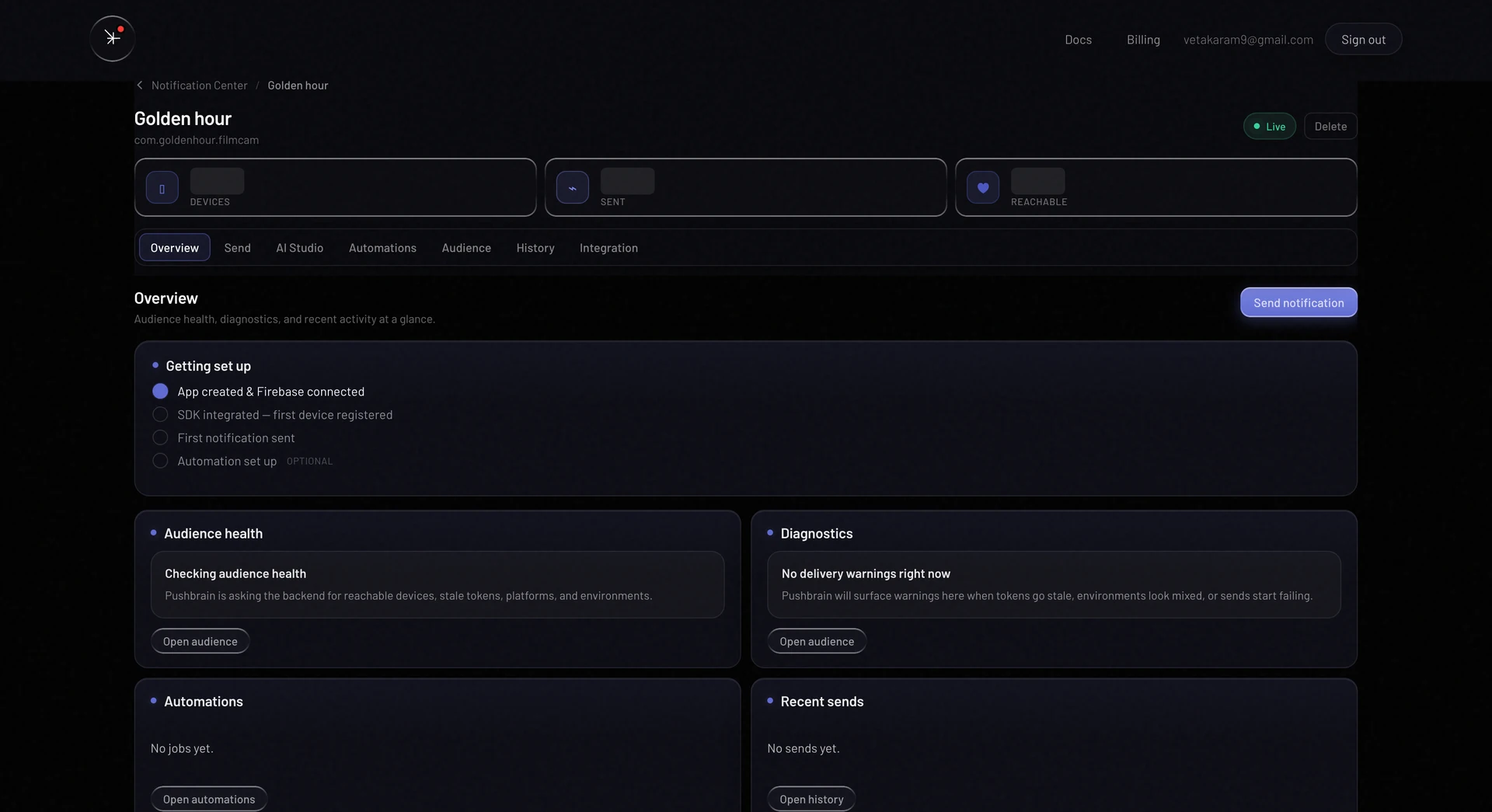 Pushbrain screenshot 2