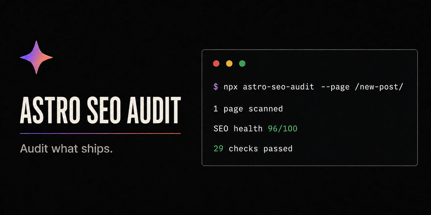 Astro SEO Audit screenshot 2
