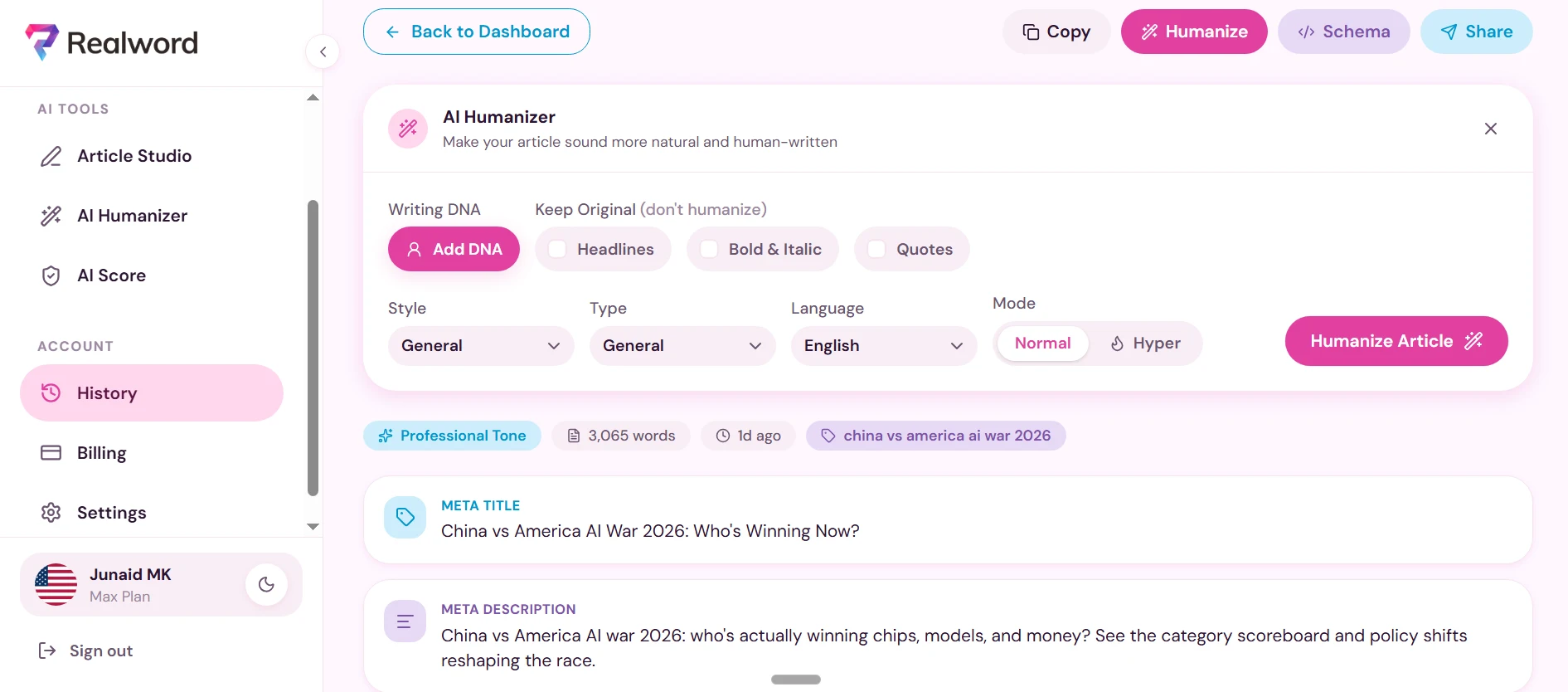 Realword AI screenshot 4