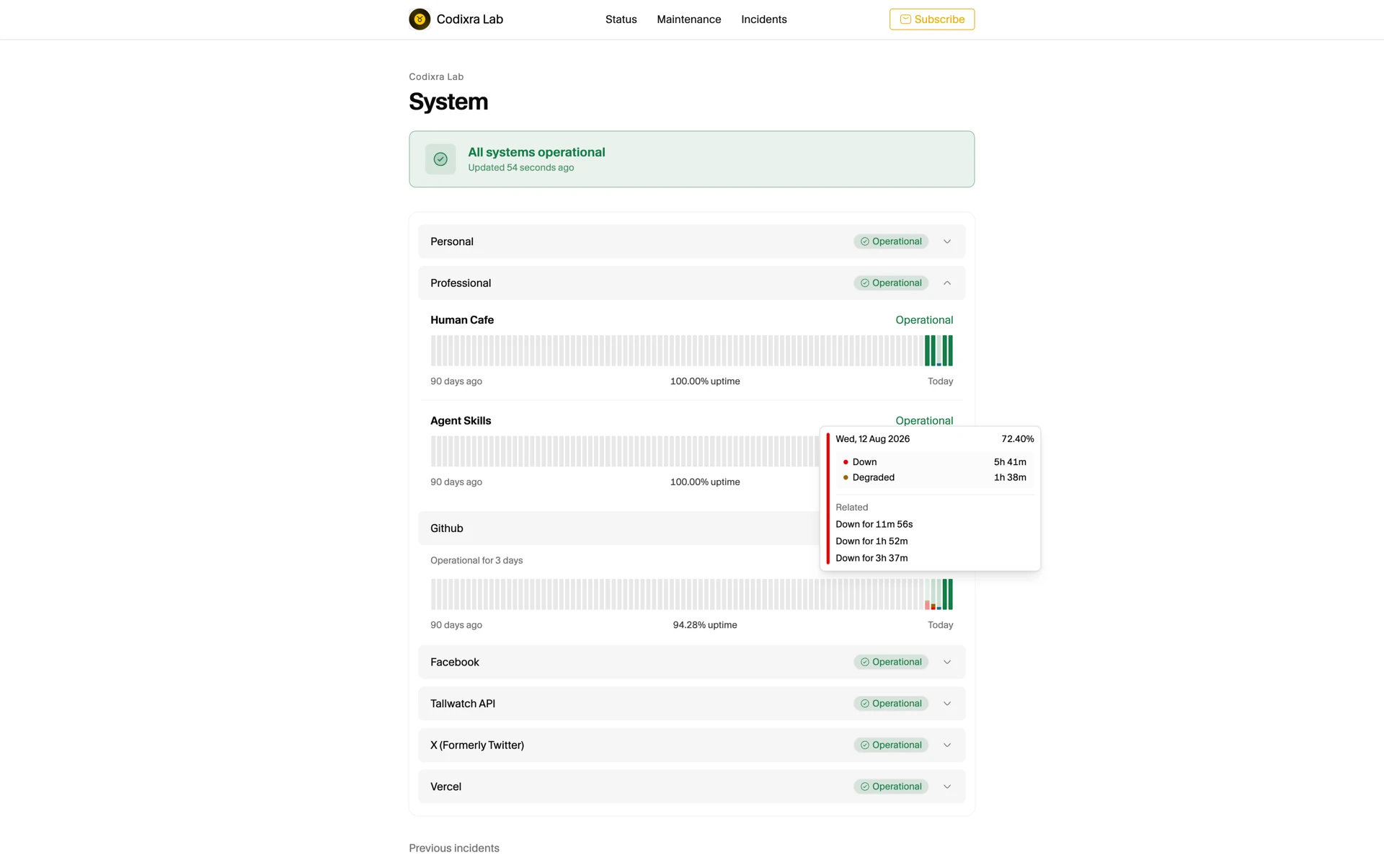 Tallwatch screenshot 4